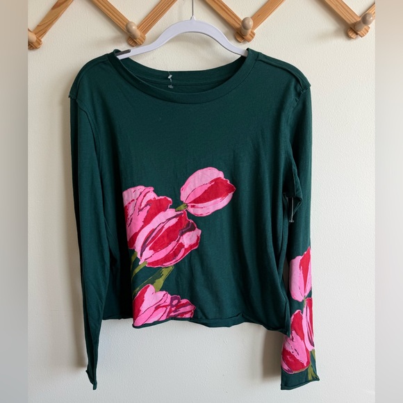 Anthropologie Maeve Floral Caitlyn Boxy Tee - Picture 3 of 6